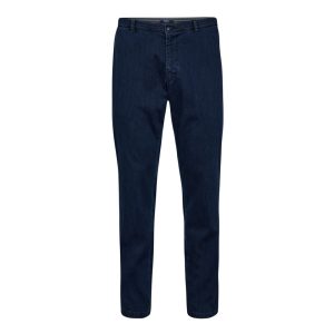 Sunwill chino modern fit med kontrast ved lommen og lavet som en pæn cowboy buks blå