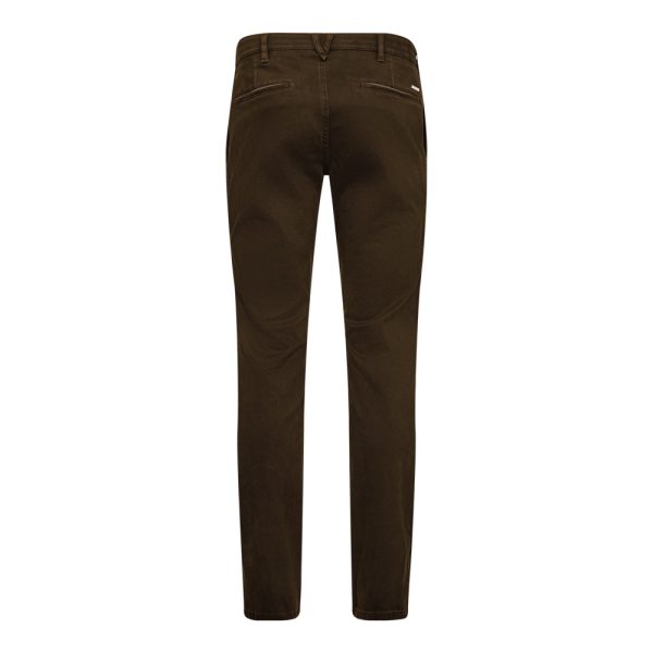 Sunwill bomuldsbukser modern fit med kontrast ved lommen rust - Billede 2
