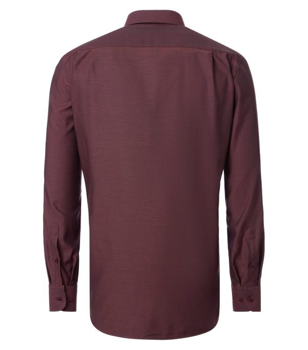 Casa Moda skjorte comfort fit mønstret city skjorte granat æble - Billede 2