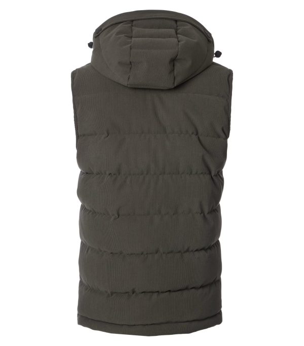 Casa Moda vest med hætte og i lækker fløjl grøn - Billede 2