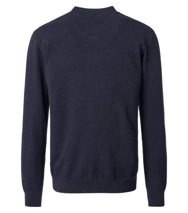 Casa Moda cardigan i flad strikket bomuld aqua blå - Billede 2