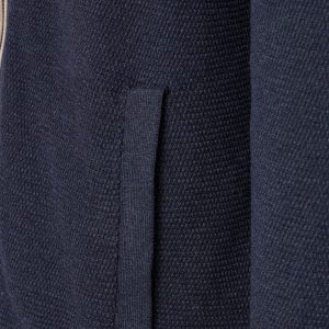 Casa Moda cardigan in flat-knit cotton, aqua blue