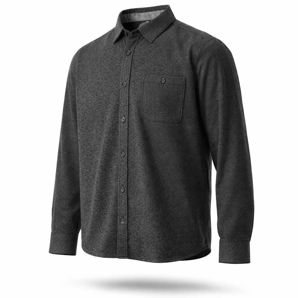 Kompass klassische Jacke/Überhemd Bergamo Koks