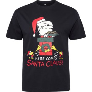 Vinterinspireret T-shirt med klassisk Coca-Cola-print. Lavet af bomuld med en afslappet pasform. • Lavet af 100% bomuld • Print foran med licenseret motiv • Klassisk pasform og rund hals • Behagelig og blød kvalitet • Vask ved 40 grader Modellen har størrelse 3XL på.