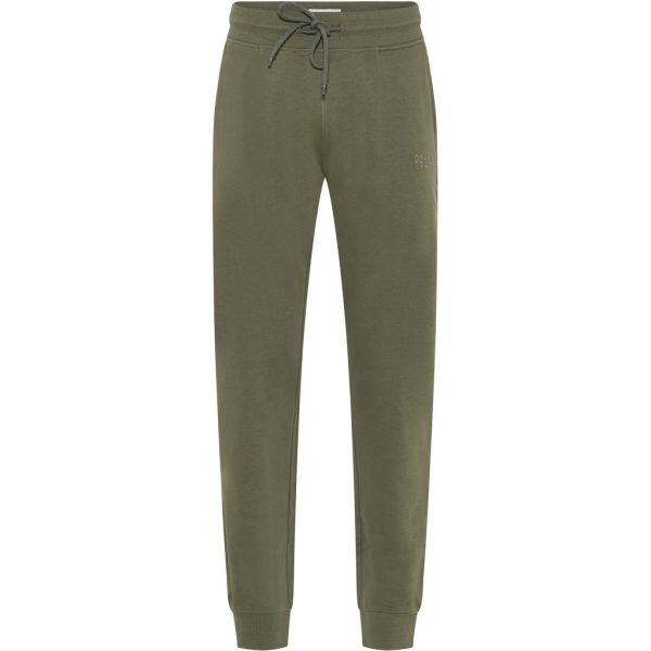 Compass Classic Sweat Jogger Alagna, bløde joggers i bomuld med elastisk talje og snøre oliven