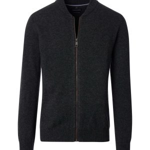 Casa Moda cardigan i en uld blanding dejlig varm koks grå