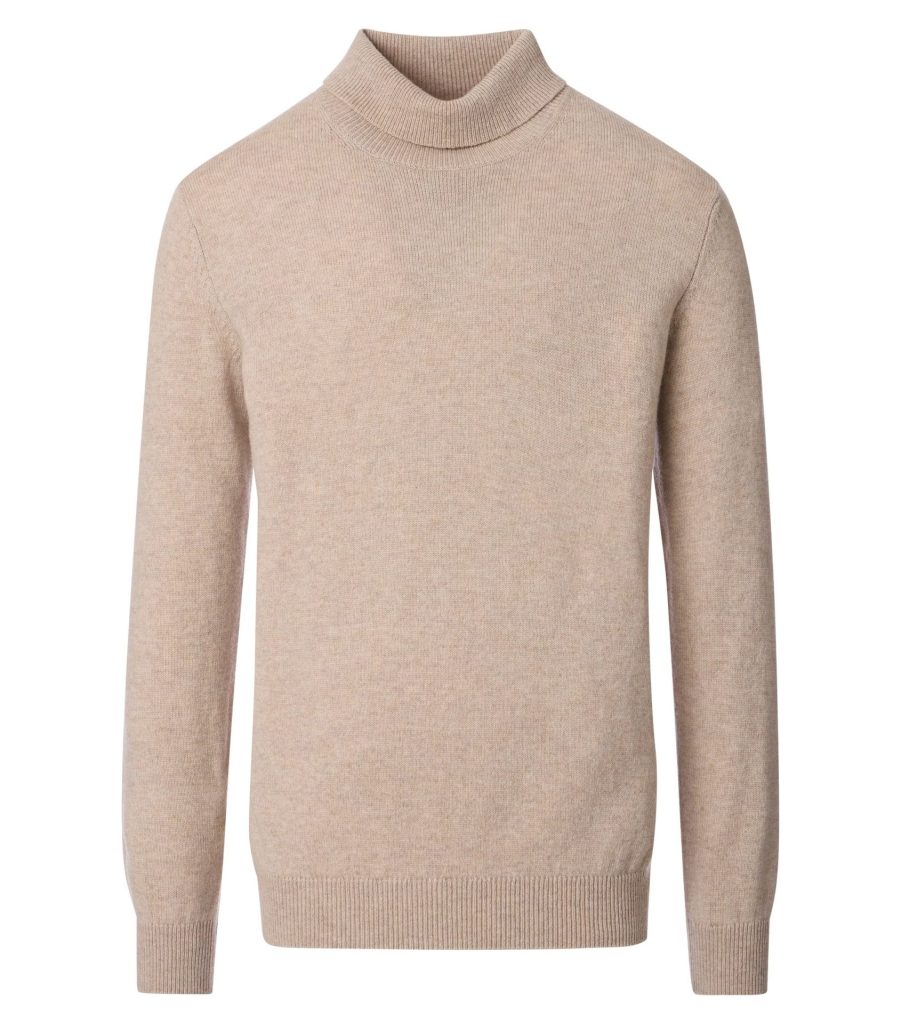 Casa Moda rullekrave uld blanding "cashmere feeling" lys sand