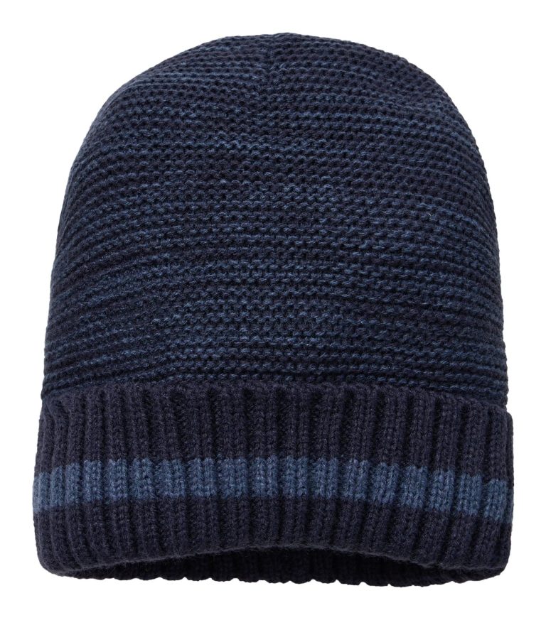 Sky blå strikket hue til store mænd fra Casa Moda