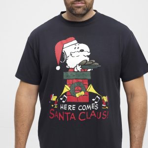 Winter-inspired T-shirt with a classic Coca-Cola print. Made from cotton with a relaxed fit. • Made from 100% cotton • Front print with licensed design • Classic fit and round neck • Comfortable and soft fabric • Wash at 40 degrees The model is wearing a size 3XL.