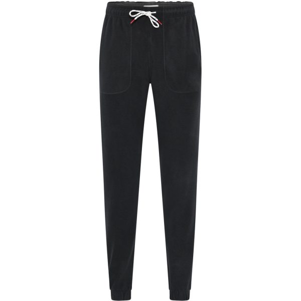 Compass Classic Bukser i mikrofleece fra Foppolo, bløde joggers med elastisk talje og snøre sort
