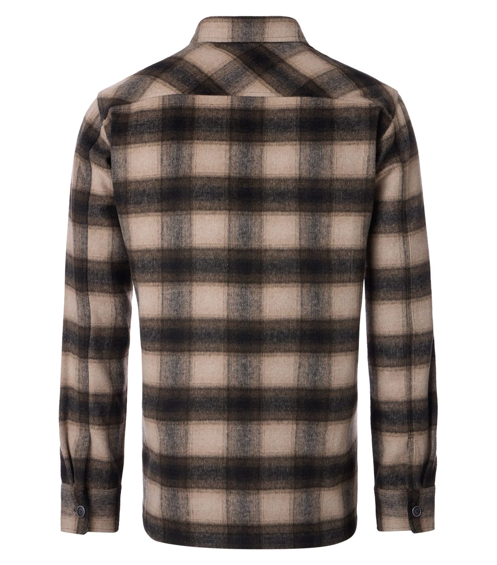 Casa Moda overshirt ternet i en uld blanding sort sand grå – Bild 2