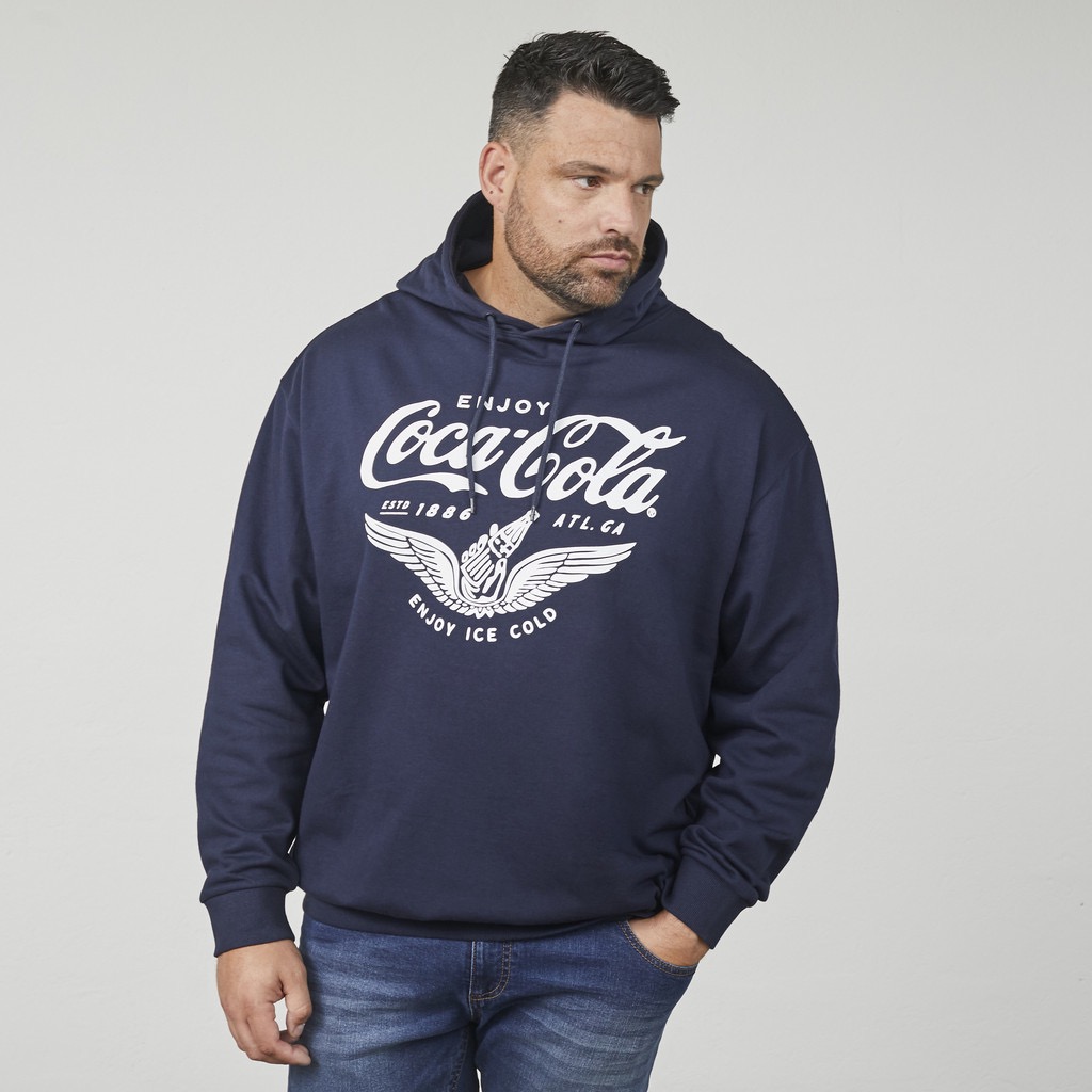 North latitude Coca Cola hoodie med print marine blå - Billede 3