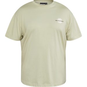 North Latitude bedrucktes T-Shirt aus köstlicher Baumwolle in hellem Dunkelgrün