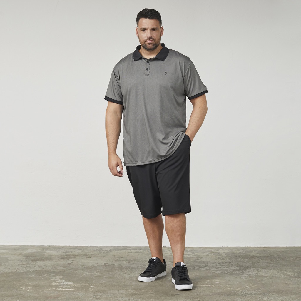 North Latitude teknisk poloshirt cool effekt-funktion med svedtransporterende polyester sort