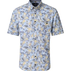 von Casa Moda Kurzärmeliges Hemd in bequemer Passform, mit Blumenmuster