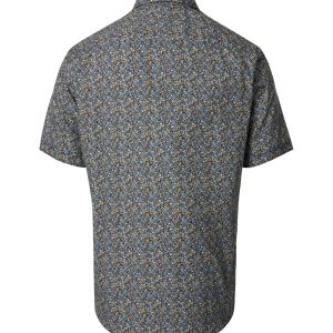 Short-sleeved shirt from Casa Moda in a comfort fit, with a dark floral pattern