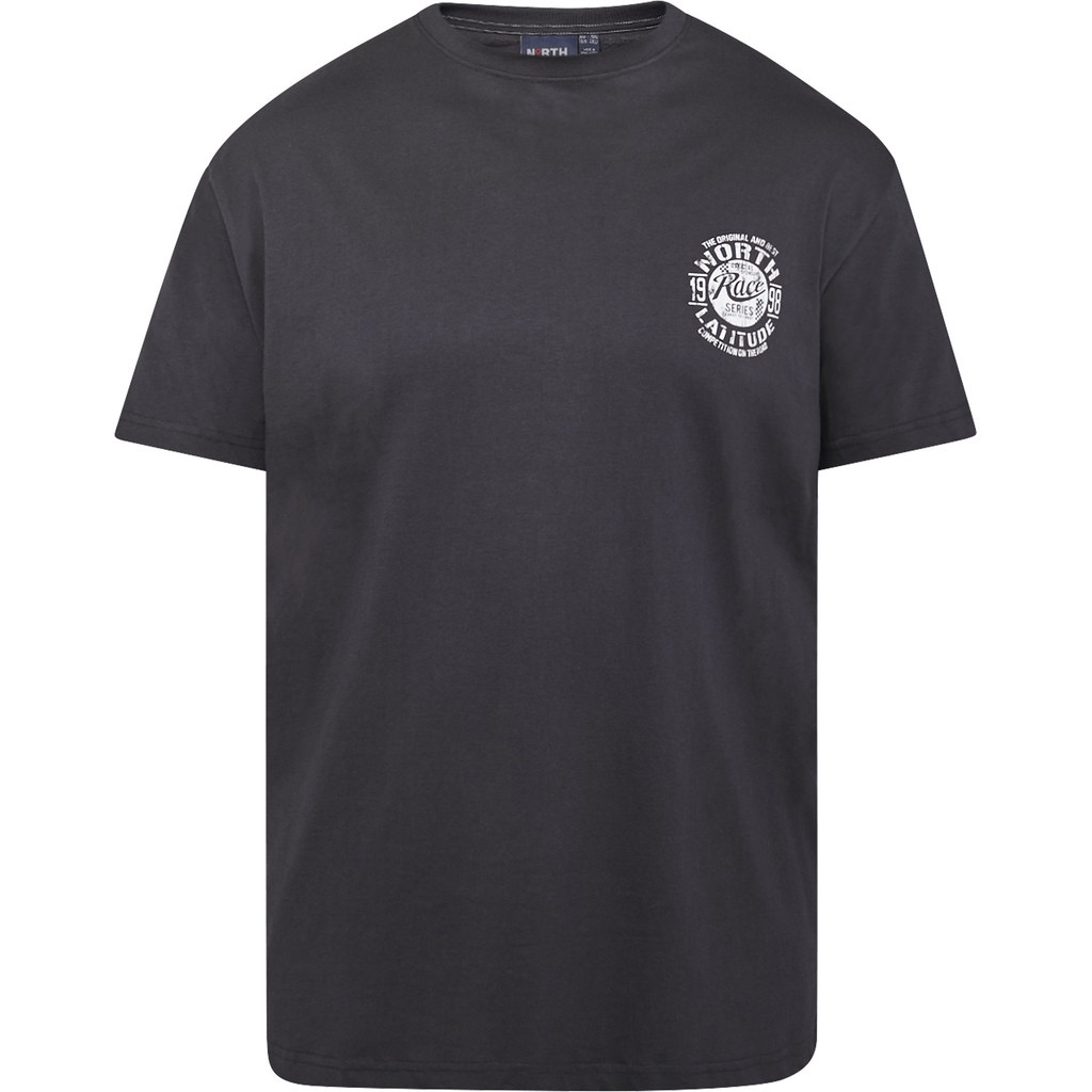 Entspanntes T-Shirt von North Latitude mit kleinem Aufdruck schwarz