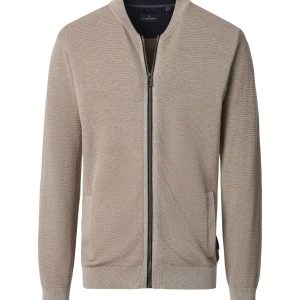 Strickjacke von Casa Moda aus flacher Baumwolle sand