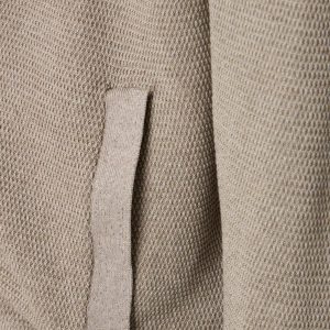 Strikket cardigan fra Casa Moda i flad bomuld sand