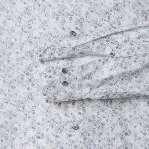 Shirt from Venti: a comfort-fit, patterned casual shirt with a black and beige pattern