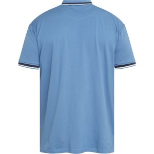 North Latitude Flex polo shirt with contrasting trim on the collar and sleeves – Light Blue