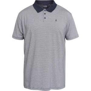 North Latitude Poloshirt 100% aus Baumwolle in navyblau mit schmalen Streifen