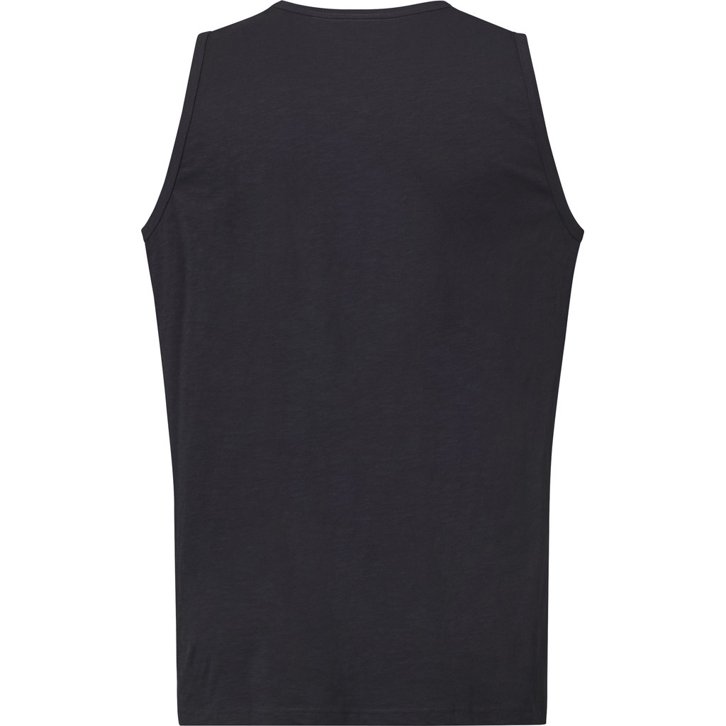 Tanktop aus feiner Baumwolle North Latitude mit kleinem Druck schwarz