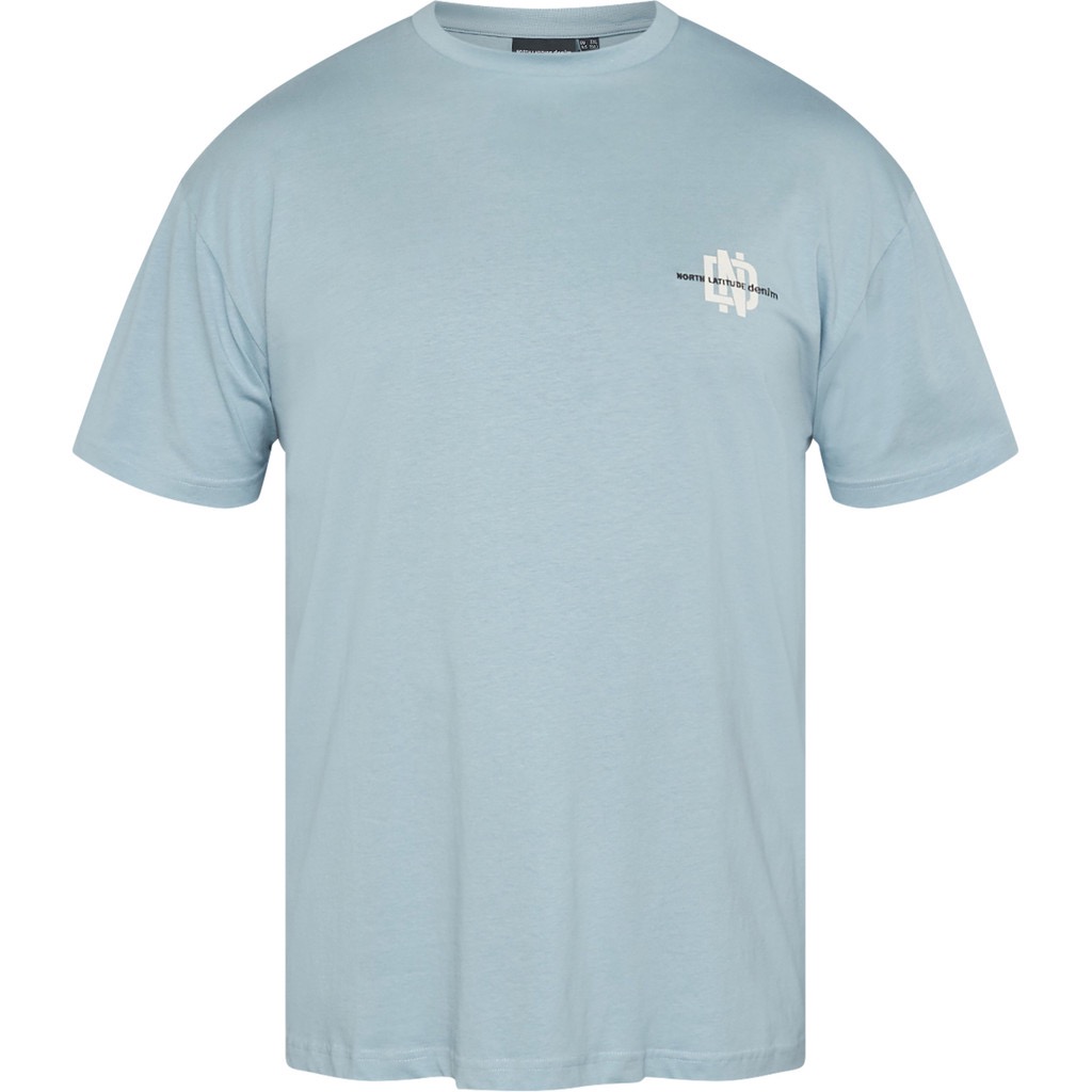 North Latitude gemütliches T-Shirt aus bedruckter Baumwolle in einem hellen Dunkelblau