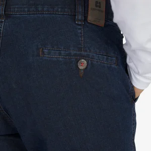 CLUB of COMFORT model Dallas, a chino that is made as a cowboy with a low waist for blue