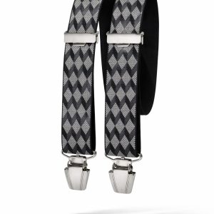 Schwarzes Geschirr mit Argyle-Muster von Dansk Bosswik 120cm