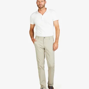 CLUB of COMFORT model GARVEY, cotton/spandex chinos in sand/beige
