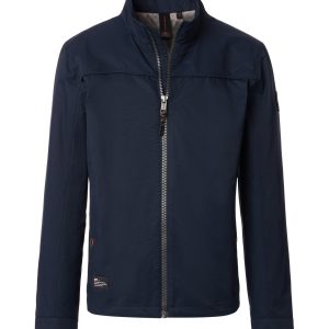 Casa Moda Windbreaker klassischer Schnitt mit Rippbündchen an Saum und Ärmeln navy blau