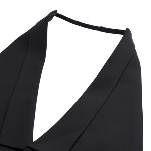 Sunwill dress vest, with open back, black