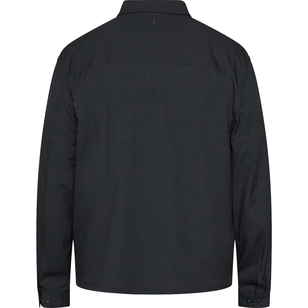 North Latitude suit style overshirt, med fuld lynlås sort – Bild 2