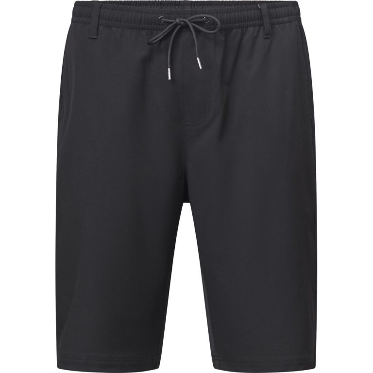 Sorte chino-shorts med snørelukning og løs pasform til store mænd fra North Latitude, XL til 8XL
