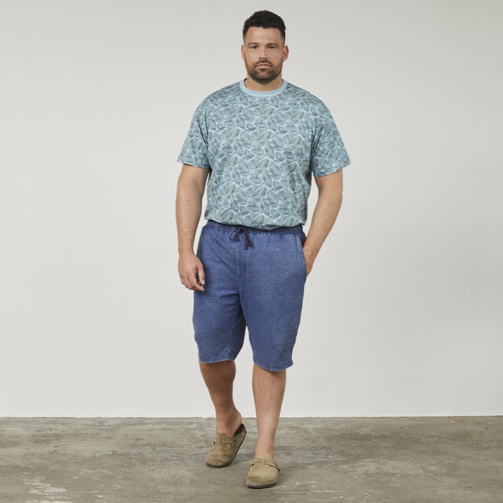 North Latitude jog shorts denim, med snøre i livet indigo blå – Bild 3