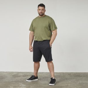 North Latitude sweat shorts with elasticated lining, black