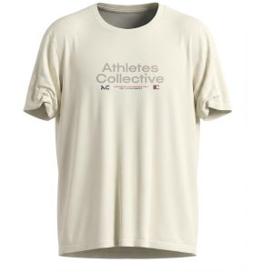 Athletes Collective bedrucktes T-Shirt mit Rundhalsausschnitt off white