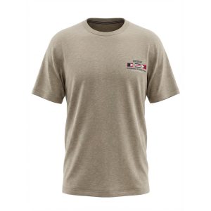 Athletes Collective T-Shirt kleinen Druck und Rundhalsausschnitt Sand