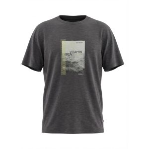Athletes Collective T-Shirt mit Brustaufdruck und Rundhalsausschnitt dunkelgrau