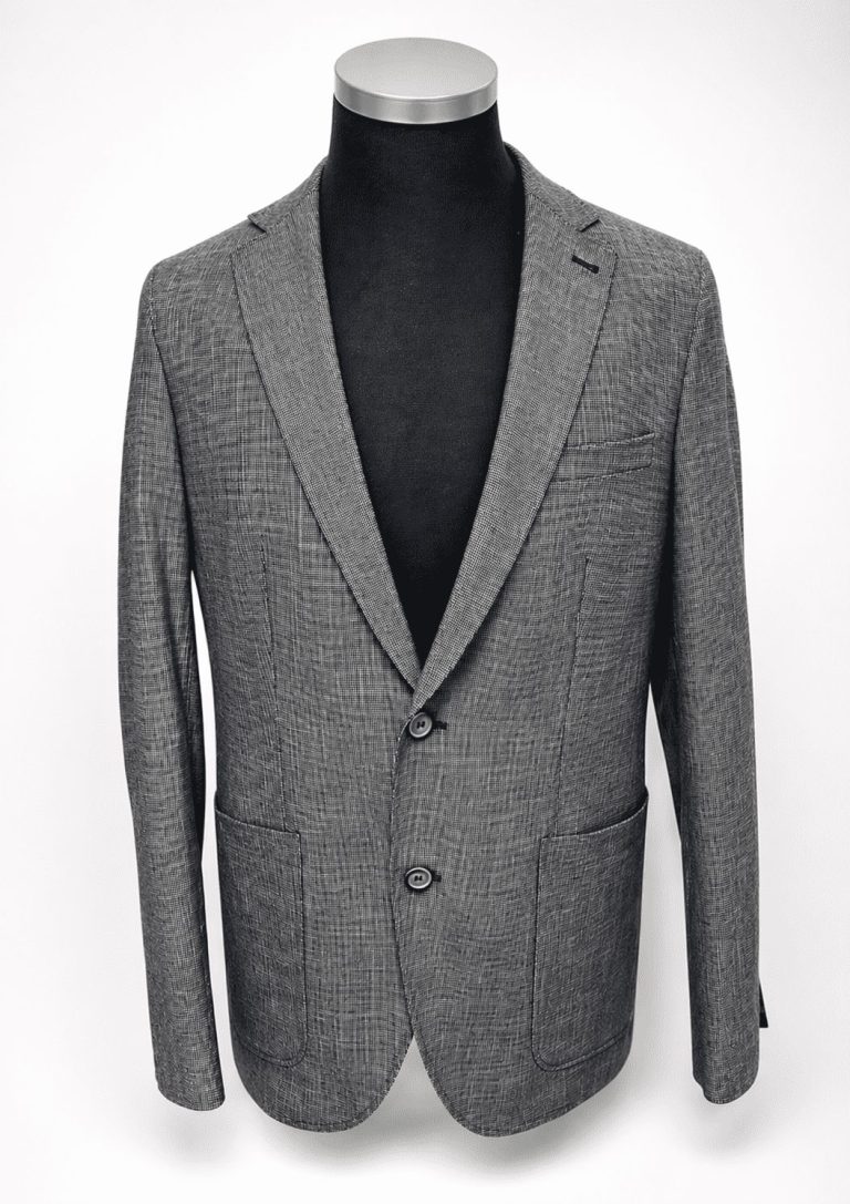 Blå blazer med stræk i ærmegabet til store mænd fra Weis
