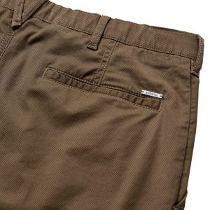 Sunwill modern-fit cotton trousers with contrasting detailing on the pocket – Khaki