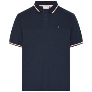 Athletes Collective Polo Pavia mit Kontrast auf Kragen und Ärmel marien blau