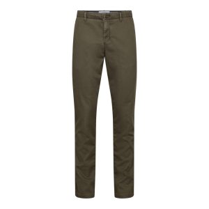 Sunwill bomuldsbukser modern fit med Paspolerede baglommer med klap GRØN