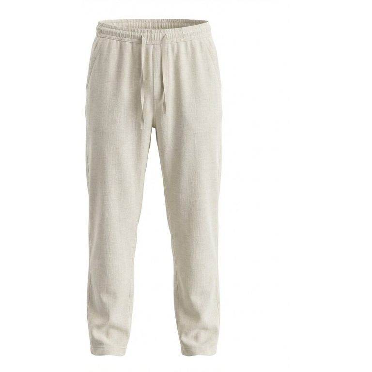 Off white chinobukser i afslappet stil i bomuld til store mænd fra Athletes Collective, M til 8XL
