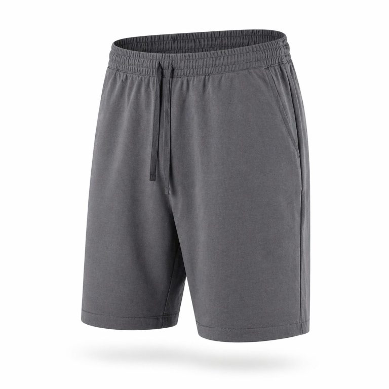Blå meleret shorts i blød og let kvalitet til store mænd fra Athletes Collective, M til 8XL