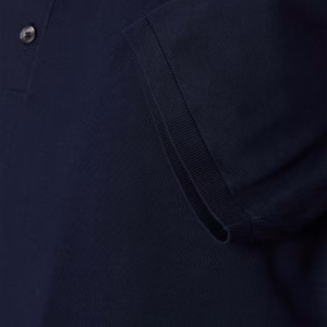 Short sleeve cotton polo shirt from Casa Moda in sky captain blue