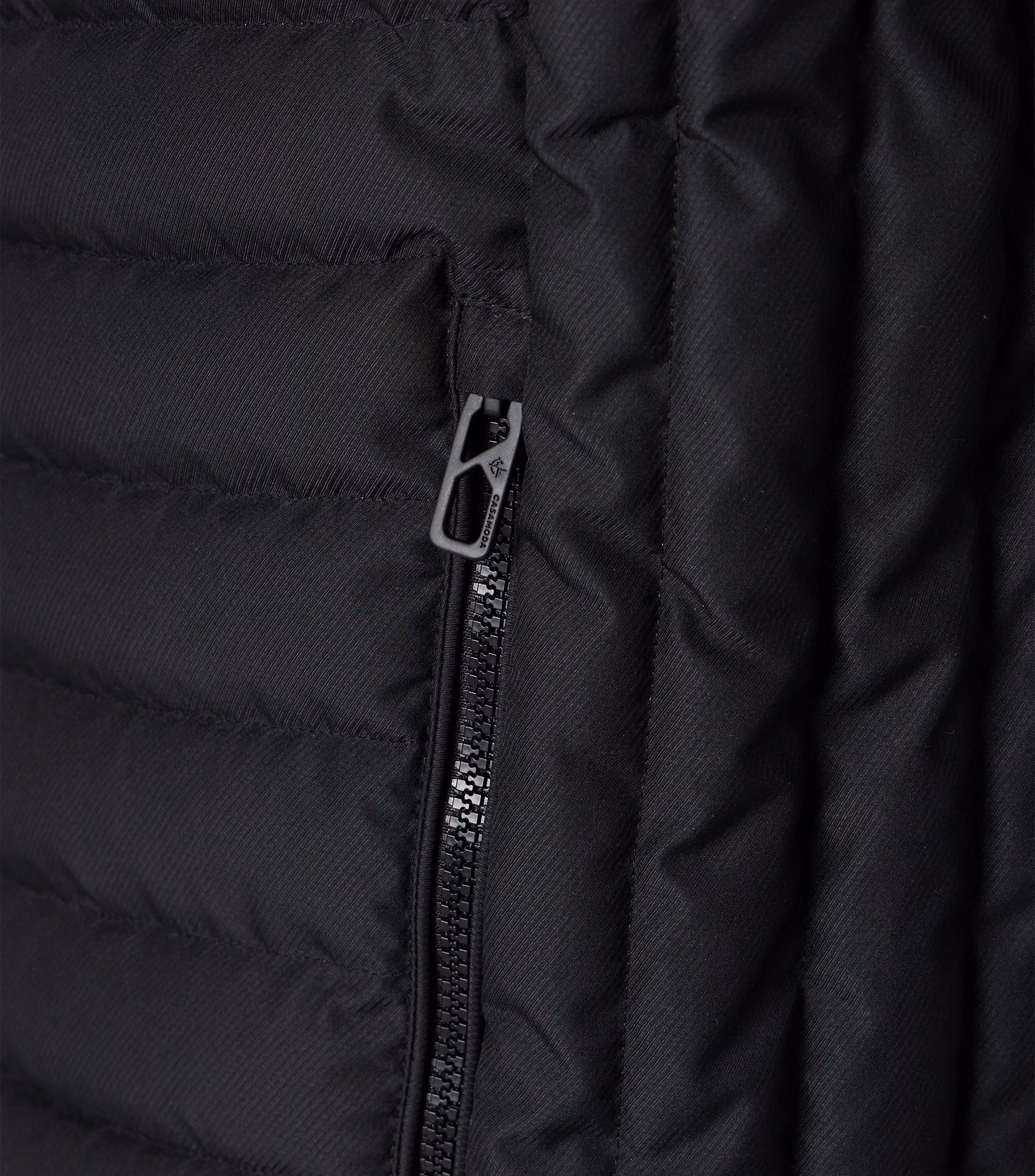 Casa Moda quiltet vest med mange fine detaljer dyb sort
