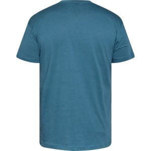 T-shirt fra North Latitude med rund hals og lille print petrol TALL