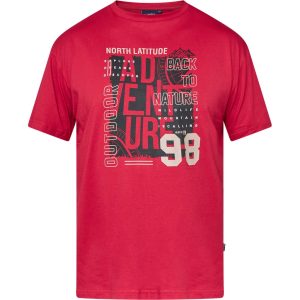 North Latitude en t-shirt med adventure tryk paprika